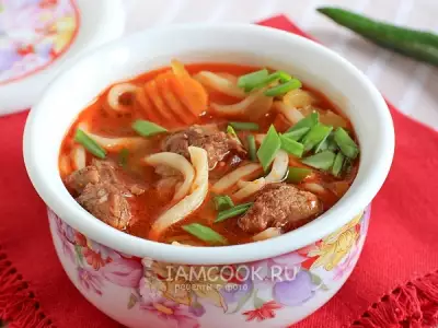 Суп кесме по-киргизски