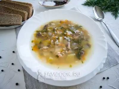 Рыбный суп с перловкой