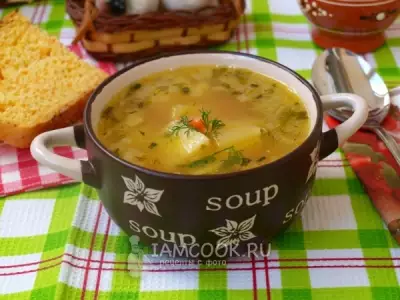 Постный фасолевый суп