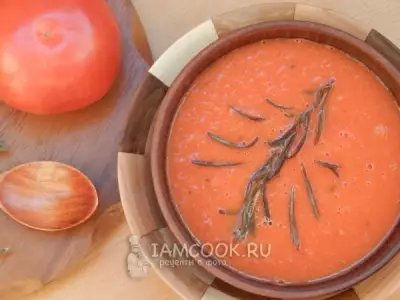 Суп пюре из томатного сока