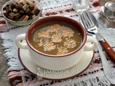 Чечевичный суп с тофу