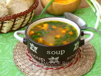 Тыквенно морковный суп с маком