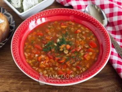 Чечевичный суп по-болгарски (Супа лешта)