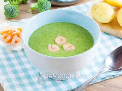 Крем-суп из брокколи постный