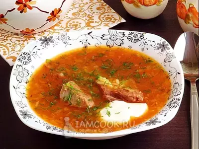 Суп томатно-рисовый по-румынски