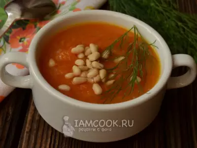 Суп-пюре из фенхеля и моркови