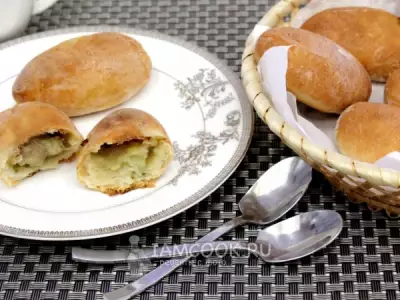 Постные пирожки с картофелем и грибами