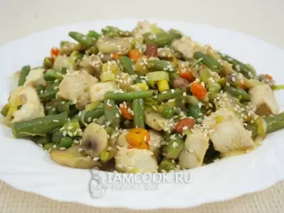 Тофу с овощами по-китайски