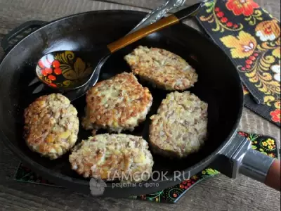 Гречаники без мяса (с картофелем) на сковороде