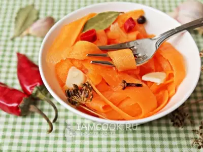 Морковь, маринованная на зиму без стерилизации