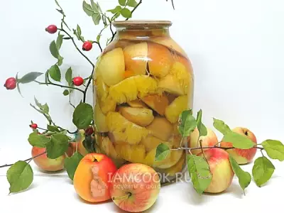 Компот из яблок и апельсинов на зиму