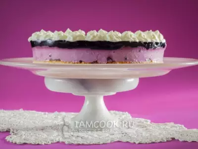 Черничный торт с йогуртом