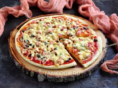 Хрустящее тесто для пиццы (+пицца)