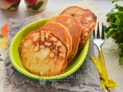 Куриные оладьи с манкой