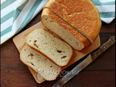 Хлеб с сухими дрожжами в мультиварке