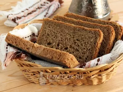 Пшенично-ржаной хлеб с кофе