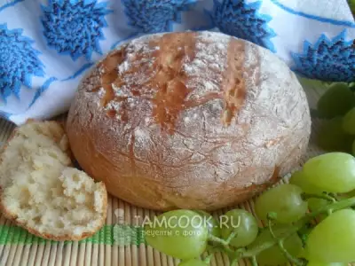 Хлеб на кефире с горчицей и майонезом