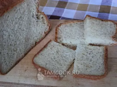 Белый творожный хлеб в хлебопечке
