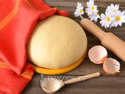 Сдобное дрожжевое тесто для пирогов в духовке