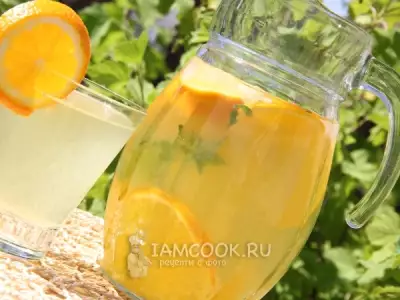 Апельсиновый напиток с мятой