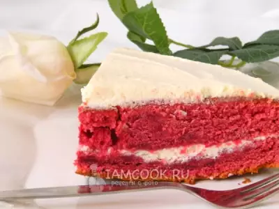 Торт «Красный бархат» с красителем
