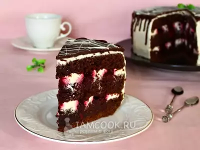 Торт «Шоколад на кипятке» в мультиварке