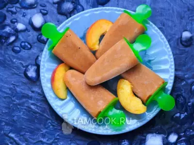 Персиково-банановое мороженое