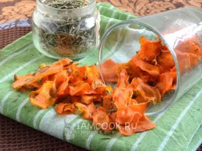 Морковные чипсы в духовке