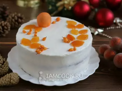 Морковный торт с айвой и крем чизом