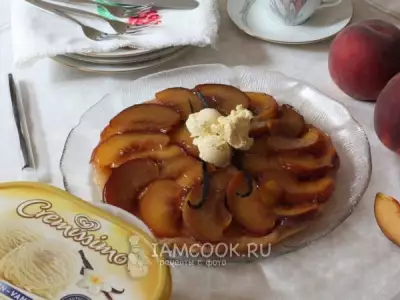 Тарт татен с персиками
