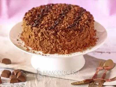 Шоколадный торт «Спираль»