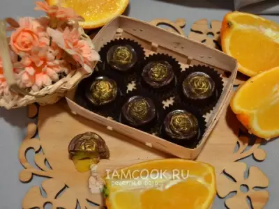 Шоколадные конфеты с апельсином
