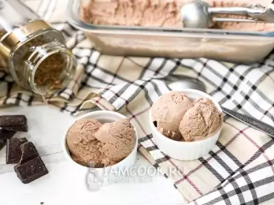 Шоколадно-кофейное мороженое
