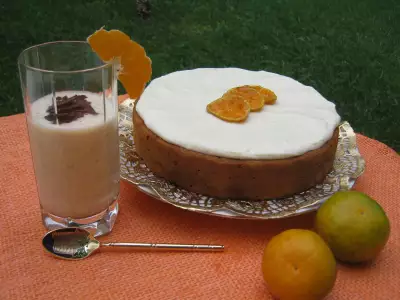 Тыквенный пирог со специями под цитрусовым кремом (orange and spice pumpkin cake)