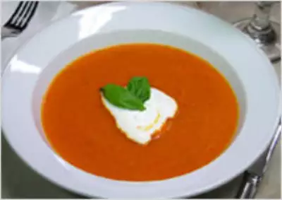 Суп-пюре из красного сладкого перца