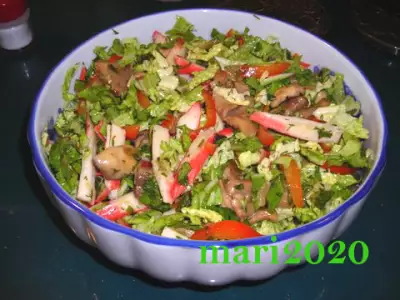 Грибной  салат