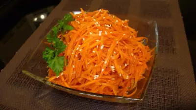 Морковь по корейски закуска обладающая острым и пряным вкусом