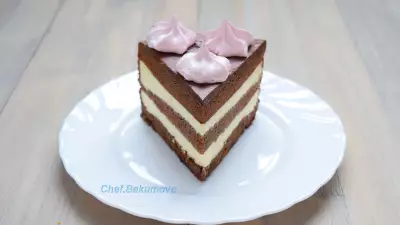 Шоколадный торт с апельсиновым кремом. пошаговое исполнение + видео.