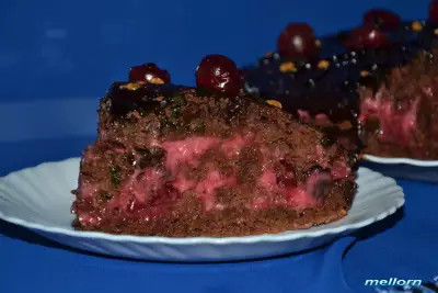 Торт шоколадно-вишневый (постный)