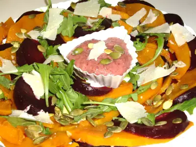 Салат из тыквы и свеклы "ассорти вкусов"