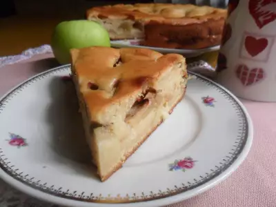 Яблочный пирог на ряженке "последняя осень"