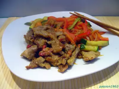 Свинина с овощами в азиатском стиле