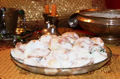 Шиш барак(shish barak bi laban)запеченные пельмени с кефирным соусом