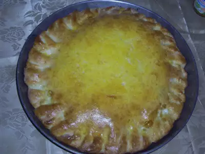 Грушевый пирог "солнышко" из творожного теста