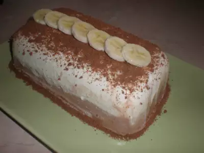 Творожный десерт с бананом. (вариант) фото