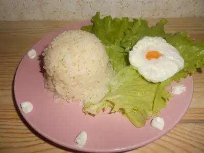 Рис индика с яйцом-пашот за 20 минут