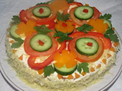 Закусочный тортик "мужская радость"