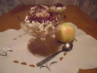 Яблочный десерт с крем-чизом "предновогодний" (дуэль)