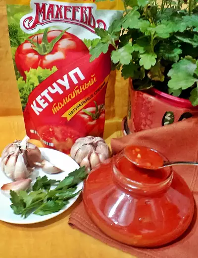 Универсальный томатно чесночный соус к сосискам колбаскам мясу и птице