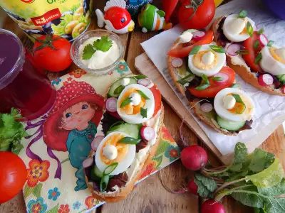 Бутерброды на скорую руку для детского мини-пикника #махеевънаприроде